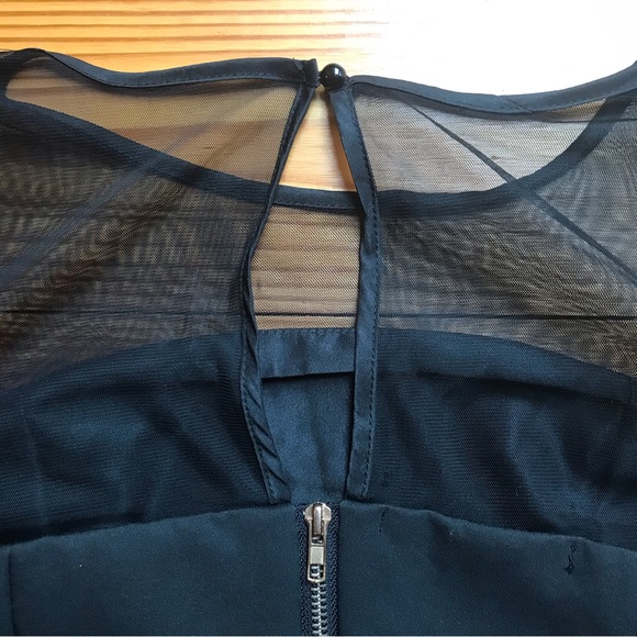 Infin8ti Black Flutter Sleeve Formal Top, NWT, L - Picture 13 of 14